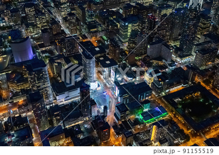 Toronto, Canada - Dundas Square at night 91155519