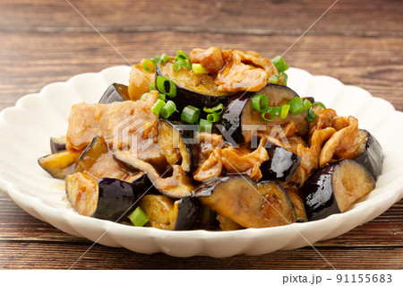 なすのと豚肉の味噌炒め なすのと豚肉の味噌炒め 91155683