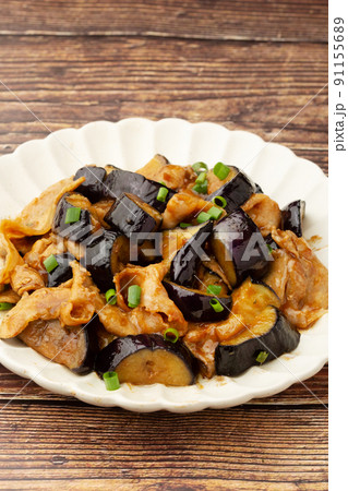 なすのと豚肉の味噌炒め 91155689