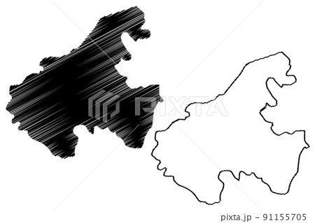 Vijayanagara district (Karnataka State, Republic of India, Gulbarga Division) map vector illustration, scribble sketch Vijayanagara map Vijayanagara district (Karnataka State, Republic of India, Gulbarga Division) map vector illustration, scribble sketch Vijayanagara map 91155705