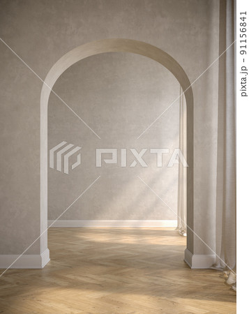 Empty interior room 3d illustration 91156841