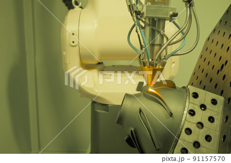 Direct metal deposition - laser melting, powder spray manufacturing technology Direct metal deposition - laser melting, powder spray manufacturing technology 91157570