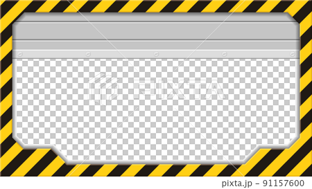 危険なフレームとシャッターのイラスト_16:9 91157600