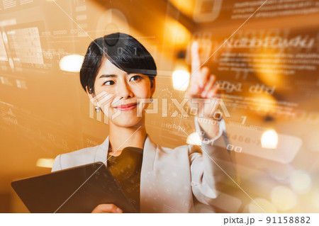 働く女性 働く女性 91158882