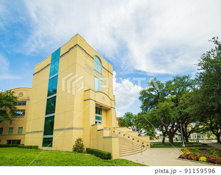 Overcast view of the Erma Lowe Hall of Texas Christian University Overcast view of the Erma Lowe Hall of Texas Christian University 91159596