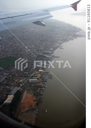 上空から見たベレンの街並み　ブラジル 91160813