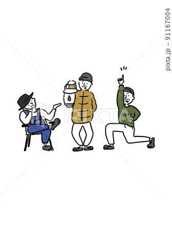 ゆるいキャンプ3人組 91167004