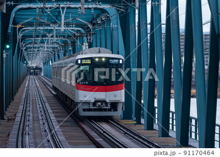 山陽電気鉄道6000系 直通特急梅田行 山陽電気鉄道6000系 直通特急梅田行 91170464