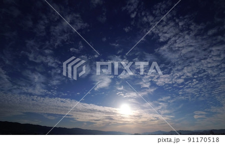 多様な上層雲が現れた初夏の朝空・超広角・220530am 多様な上層雲が現れた初夏の朝空・超広角・220530am 91170518