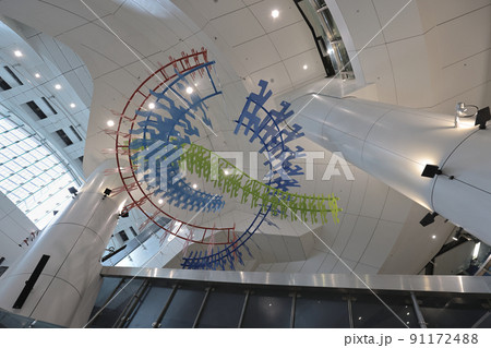 the new artwork at the admiralty station, hong kong 19 June 2022 91172488