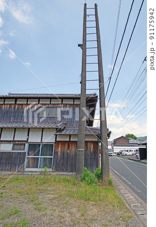 福岡県久留米市草野地区の町並みと火の見梯子 福岡県久留米市草野地区の町並みと火の見梯子 91175942