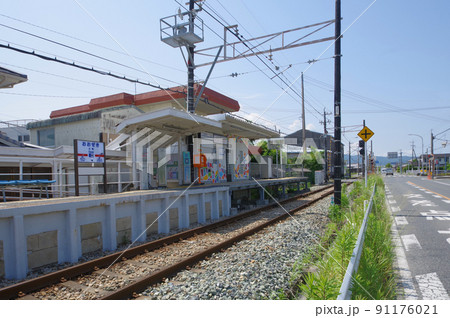 福岡県三井郡の甘木鉄道甘木線おおぜき駅 91176021