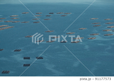 《岡山県》瀬戸内海国立公園 夕立受山の風景 91177573