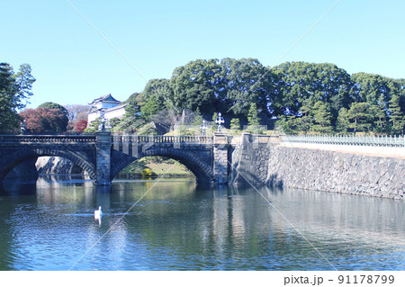 皇居の二重橋 皇居の二重橋 91178799