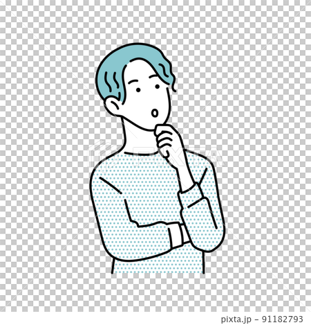 一個穿著粗糙衣服的男人的插圖 一個穿著粗糙衣服的男人的插圖 91182793