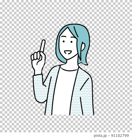 一個穿著粗糙衣服的女人的插圖 一個穿著粗糙衣服的女人的插圖 91182799