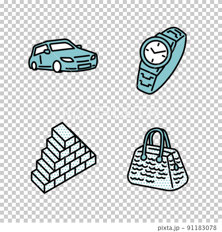 Illustration of luxury goods 91183078