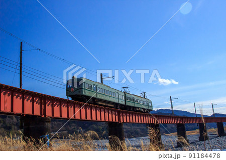 大井川第一橋梁の鉄道風景 大井川第一橋梁の鉄道風景 91184478