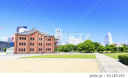 神奈川県横浜市赤レンガ倉庫の初夏・夏 91185162