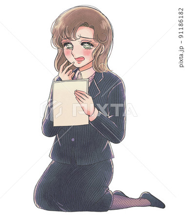 昭和50年代の少女漫画風・論文、資料を見て驚く大学院生 昭和50年代の少女漫画風・論文、資料を見て驚く大学院生 91186182