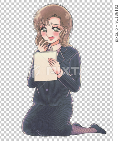 昭和50年代の少女漫画風・論文、資料を見て驚く大学院生 昭和50年代の少女漫画風・論文、資料を見て驚く大学院生 91186182