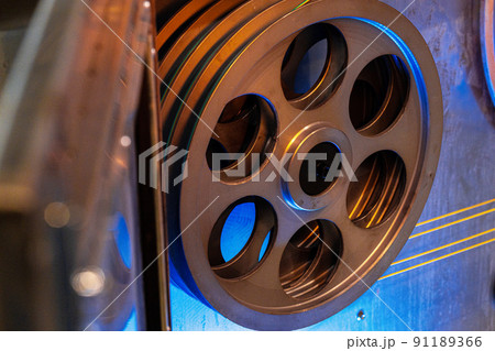 Close up of cable wire production in cable factory Close up of cable wire production in cable factory 91189366