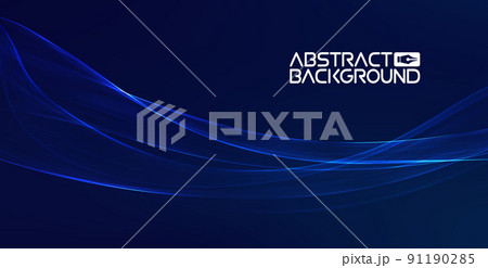 Tech futuristic 3d blue wave. Abstract blue light effect background. Modern tech music design. Tech futuristic 3d blue wave. Abstract blue light effect background. Modern tech music design. 91190285