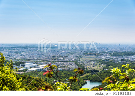 《愛知県》春日井市　弥勒山からの風景 91193182