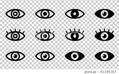 Eye icon set 91194167
