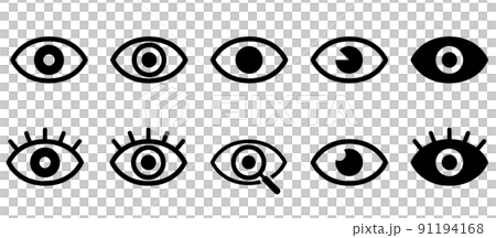 Eye icon set 91194168