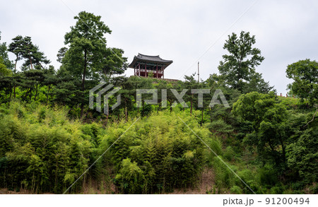 Gongsanseong old Baekje Kingdom fortress in Gongju, South Korea 91200494