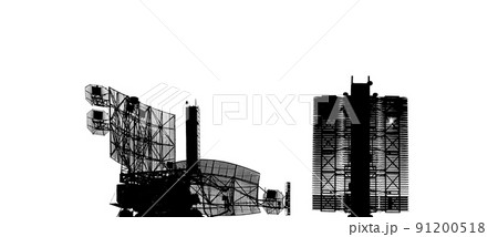 Contour air defense radars of military mobile anti aircraft systems (radar is designed and automatic tracking of targets and missiles) , modern army industry on a white background, Russia Contour air defense radars of military mobile anti aircraft systems (radar is designed and automatic tracking of targets and missiles) , modern army industry on a white background, Russia 91200518