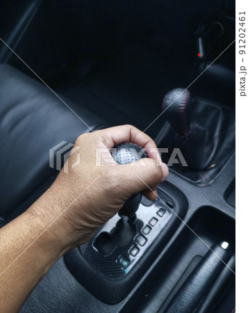 Detail of Hand in gear shift 91202461