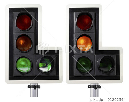 traffic light isolated on white background traffic light isolated on white background 91202544