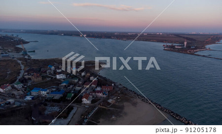 Seashore view from above. Ukraine. Zatoka. Seashore view from above. Ukraine. Zatoka. 91205178