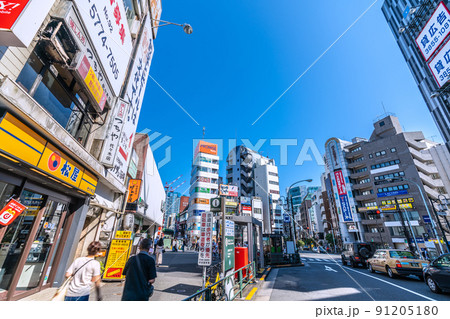 日本の東京都市景観 代々木駅前などを望む 日本の東京都市景観 代々木駅前などを望む 91205180