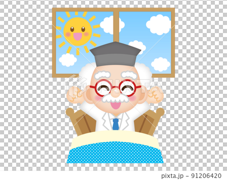 Illustration material of the doctor who gets up 91206420