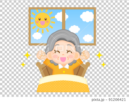 醒來的奶奶素材 91206421