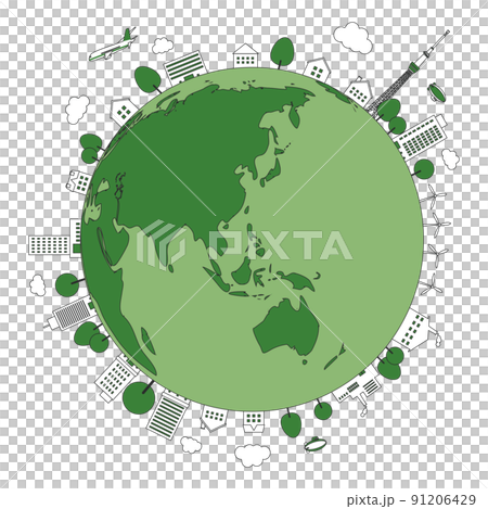 Earth cityscape background material 91206429