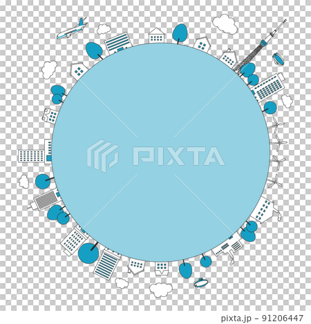 Earth cityscape background material 91206447