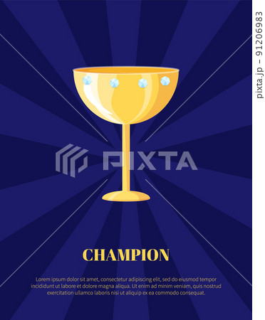 Champion Rewarding Icon Poster Blue Rays Backdrop Champion Rewarding Icon Poster Blue Rays Backdrop 91206983
