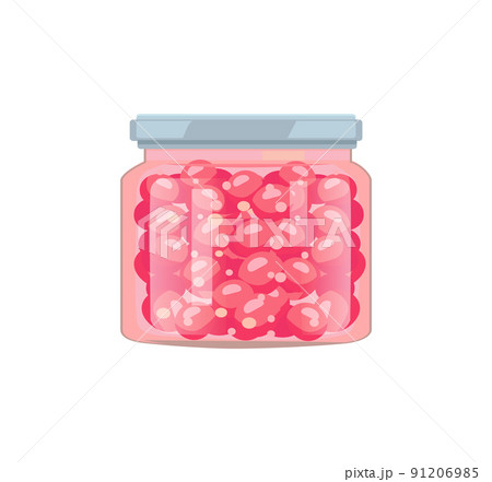 Berry Jam or Fruit Compote in Glass Screw-cap Jar 91206985