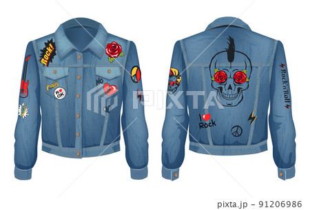 Clothing Design Rock and Roll Style Color Layout 91206986