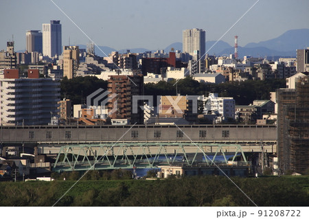 ［JA16］埼京線　北赤羽駅（冬／遠景：川口市より） 91208722