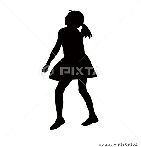 a girl body silhouette vector a girl body silhouette vector 91209102