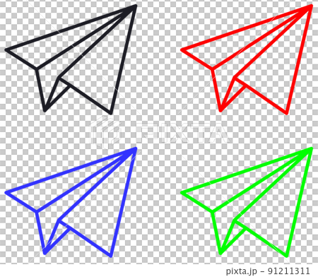折り紙で作って飛ばして遊べる紙飛行機 91211311