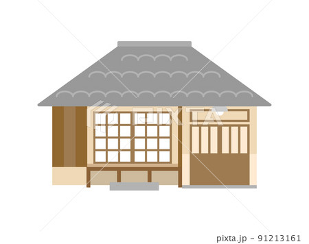 古民家や和風の住宅をイメージしたイラスト 91213161