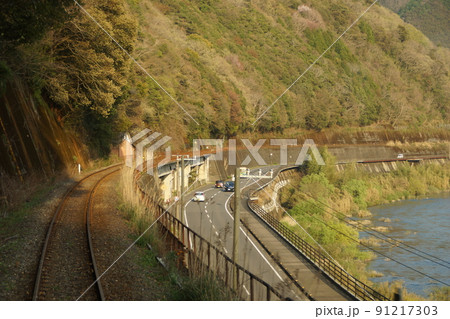 予土線からの車窓風景　 91217303