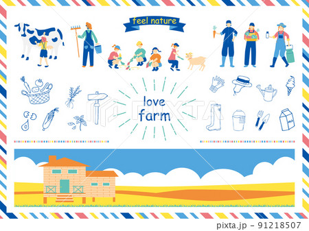 ファーマー体験を楽しむ人達 91218507
