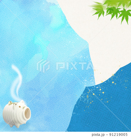 夏向けの和風背景 91219005